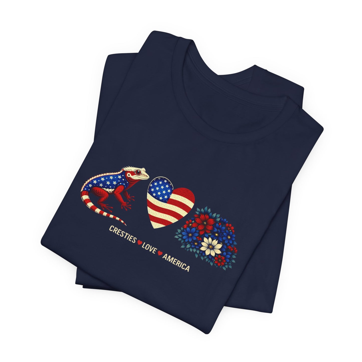 Cresting Wave Heart America Comfy T‑Shirt