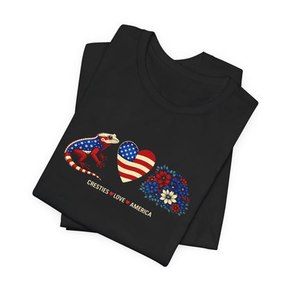 Cresting Wave Heart America Comfy T‑Shirt